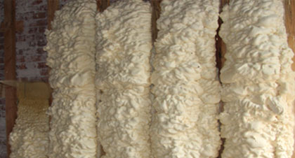 open-cell spray foam for Bismarck applications